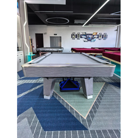 MESA DE BILLAR SUPER-POWER M3 9 PIES GRIS EN BILLARNETSHOP