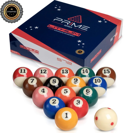 BOLAS POOL DYNASPHERES PRIME LITHIUM 572 EN BILLARNETSHOP.COM