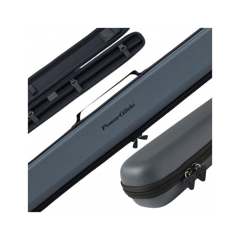 TAQUERA SNOOKER POWERGLIDE SVARTUR GRIS 3/4 EN BILLARNETSHOP.COM