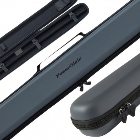 TAQUERA SNOOKER POWERGLIDE SVARTUR GRIS 3/4 EN BILLARNETSHOP.COM