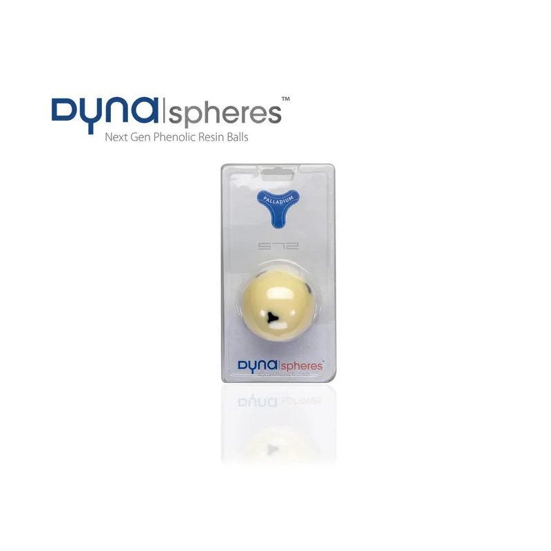 BOLA BLANCA DYNASPHERES PALLADIUM 57,2MM EN BILLARNETSHOP.COM