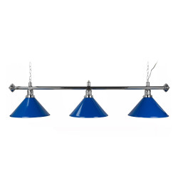 copy of LAMPARA DE BILLAR DE 45 CM. CROMO / NEGRO