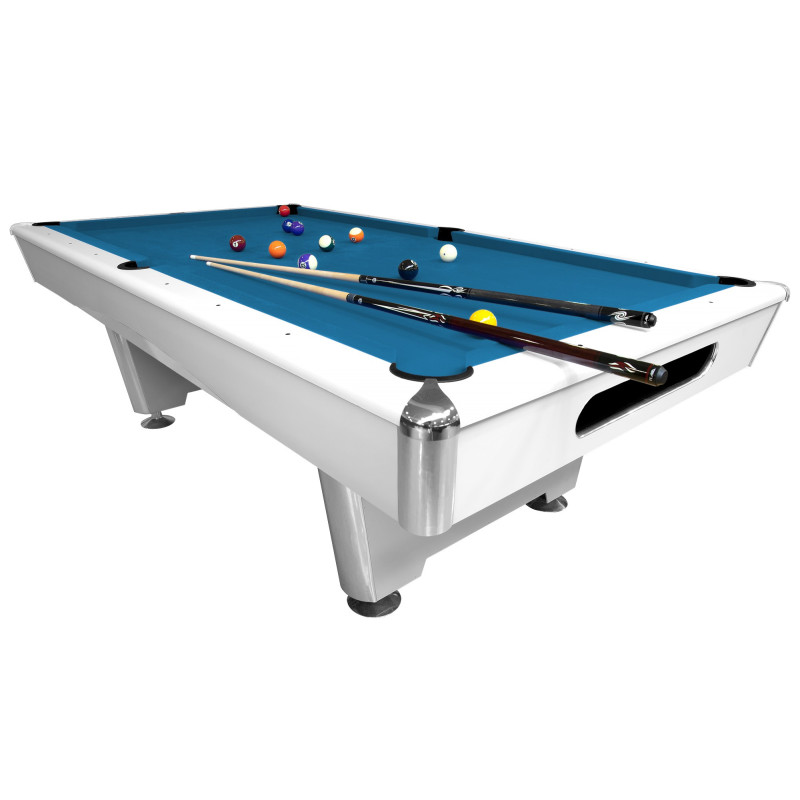 MESA DE BILLAR TRIUMPH BLANCA 8 PIES