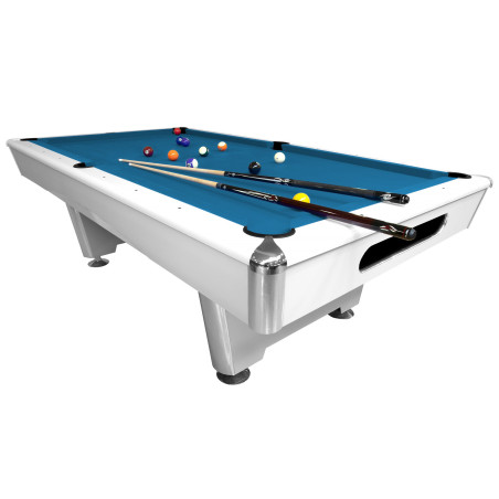 MESA DE BILLAR TRIUMPH BLANCA 8 PIES